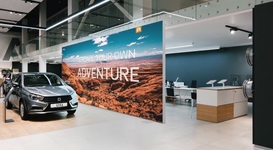 Textielframes: perfect voor de inrichting van een autoshowroom